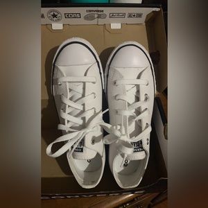 White leather converse